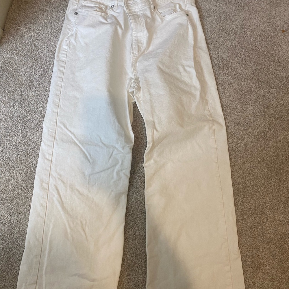 LOFT Cream Denim Jeans